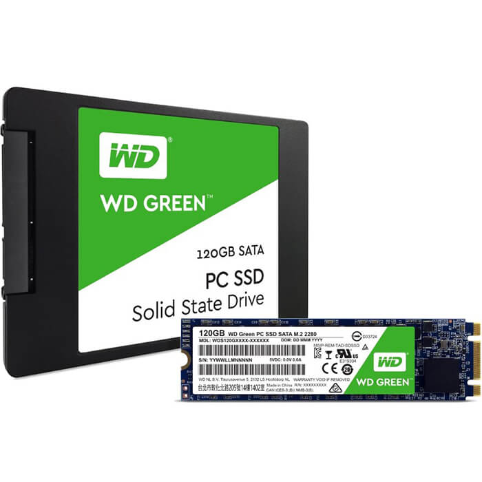 حافظه اس اس دی ام 2 وسترن دیجیتال مدل گرین WDS120G1G0B ظرفیت 120 گیگابایت