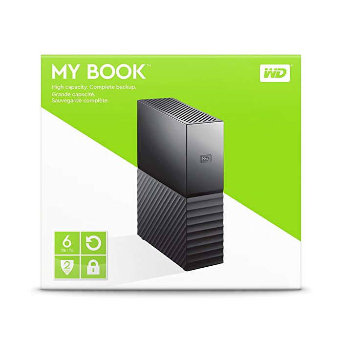 هارددیسک اکسترنال وسترن دیجیتال مدل My Book Desktop ظرفیت 6 ترابایت