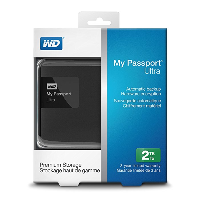 هارددیسک اکسترنال وسترن دیجیتال مدل My Passport Ultra Premium ظرفیت 2 ترابایت