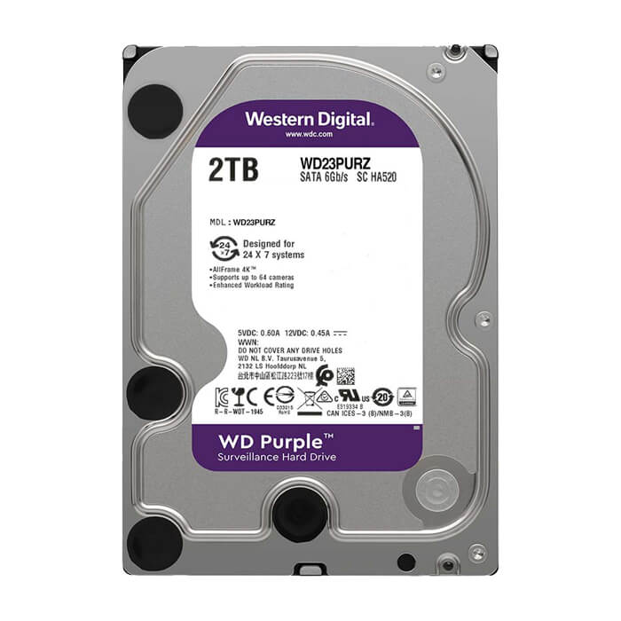 هارددیسک اینترنال وسترن دیجیتال Purple WD23PURZ ظرفیت 2 ترابایت