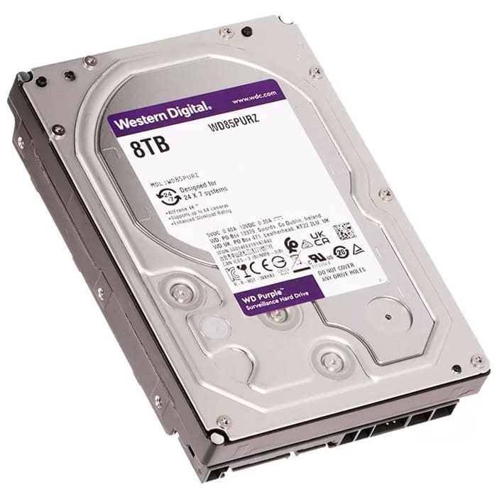 هارددیسک اینترنال وسترن دیجیتال بنفش WD85PURZ ظرفیت 8 ترابایت