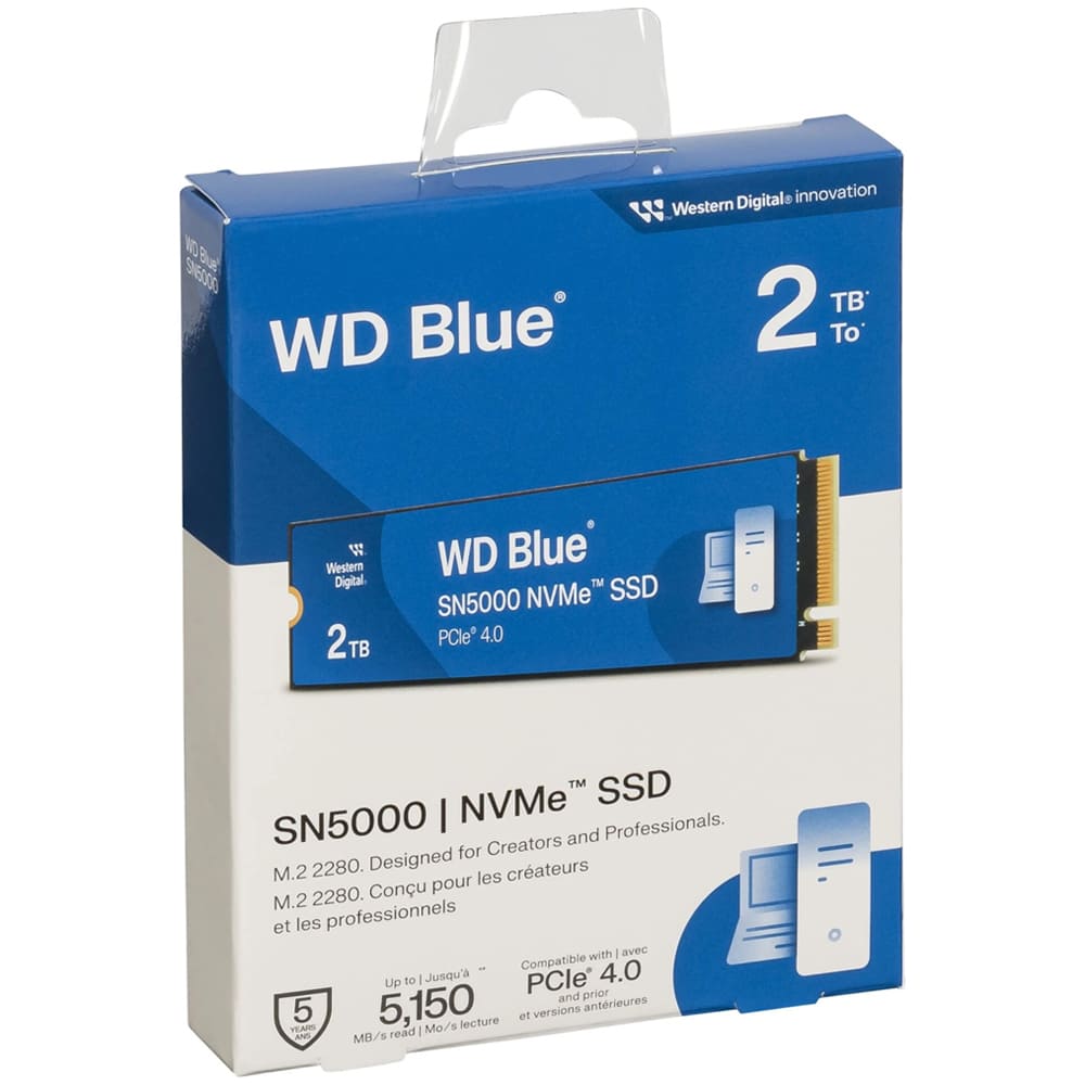 حافظه اس اس دی وسترن دیجیتال آبی SN5000 NVMe WDS200T4B0E M.2 ظرفیت 2 ترابایت