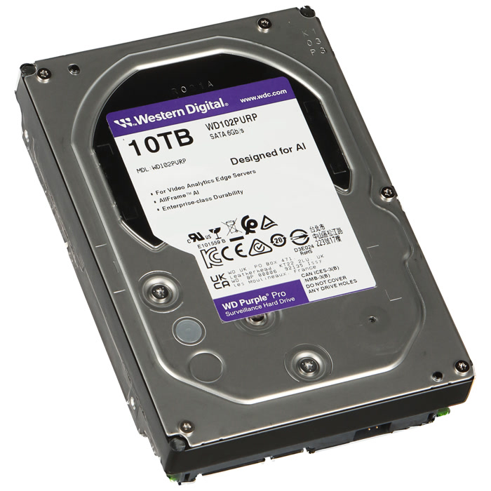 هارددیسک اینترنال وسترن دیجیتال سری بنفش مدل WD102PURP ظرفیت 10 ترابایت