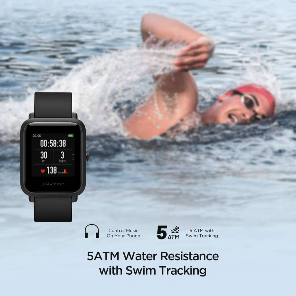 Amazfit bip s 2025 swimming
