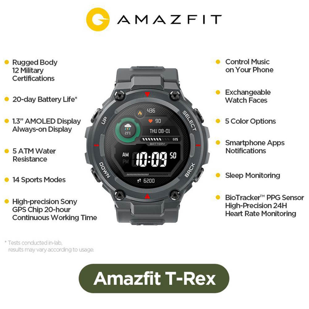 ساعت مچی هوشمند شیائومی Amazfit T-Rex
