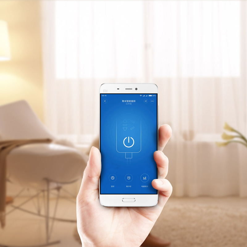 سه راهی برق هوشمند USB دار وای فای شیائومی مدل QMCXB01ZN
