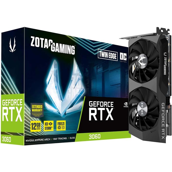 کارت گرافیک گیمینگ زوتاک GeForce RTX 3060 Twin Edge OC 12GB