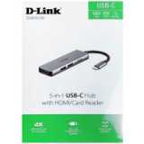 هاب 5 پورت USB-C دی لینک DUB-M530