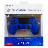 دسته بازی بی سیم آبی سونی مدل DualShock 4