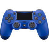 دسته بازی بی سیم آبی سونی مدل DualShock 4